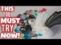 2 NEW IDEAS HOT GLUE CLOTH BUTTONS WHAT An AMAZING Technique