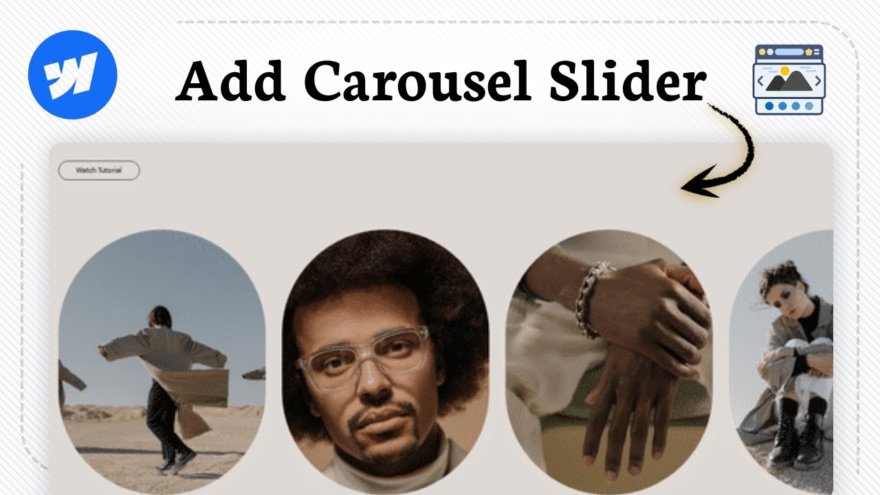 How to add a carousel slider in Webflow (Swipe Effect)