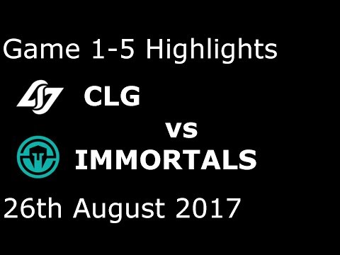 CLG vs IMT Game 1-5 Highlights 2017 NALCS SUMMER SPLIT PLAYOFFS FULL HIGHLIGHTS SEMIFINAL #1