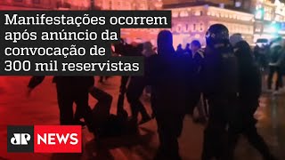 Protestos em 38 cidades russas deixam mais de 1.300 presos