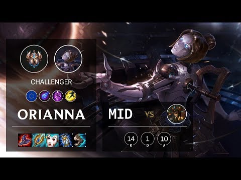 Orianna Mid vs Cassiopeia - EUW Challenger Patch 10.9