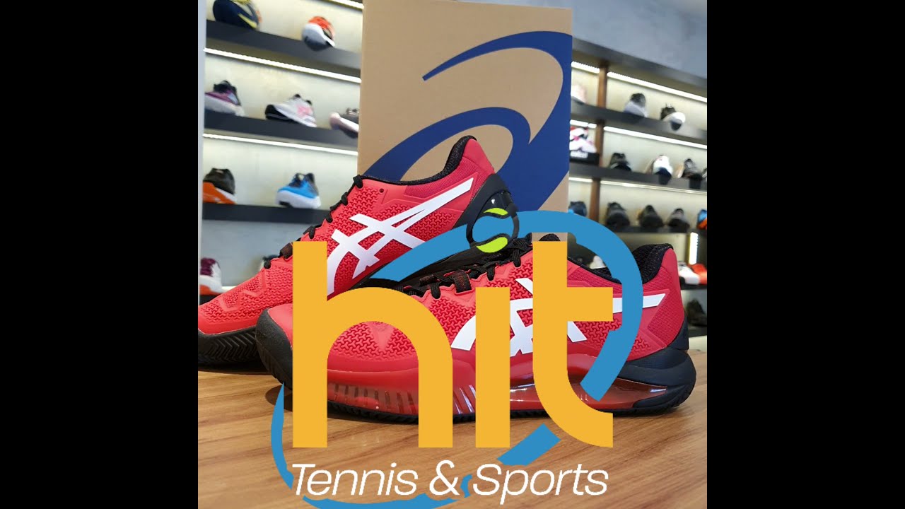 Tênis Asics Gel Resolutio 8 Vermelho - Hit Tennis e Sports