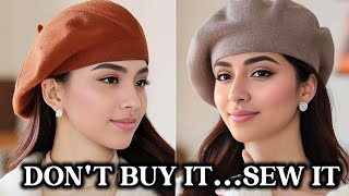 DIY BERET IN 10 MINUTES / Easy Beret Sewing Tutorial for Beginners 