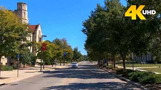 Lawrence Kansas 4K Driving Tour | Downtown & University of Kansas Campus (KU)