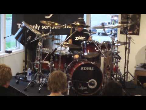 Jason Bittner Drum Clinic 5/23/11 BURNING HUMAN "Self Inflicted Crucifixion "