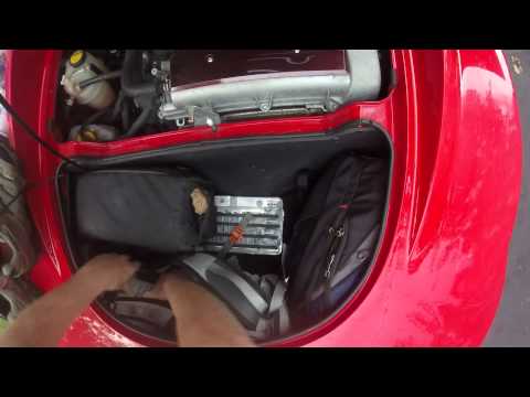 How to pack the trunk of a Lotus Elise for 10 days