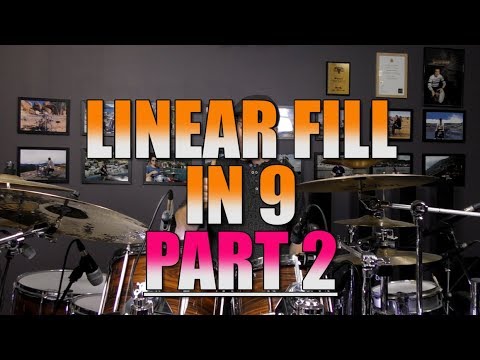 Drum Lessons - Linear Fill In 9 - Part 2