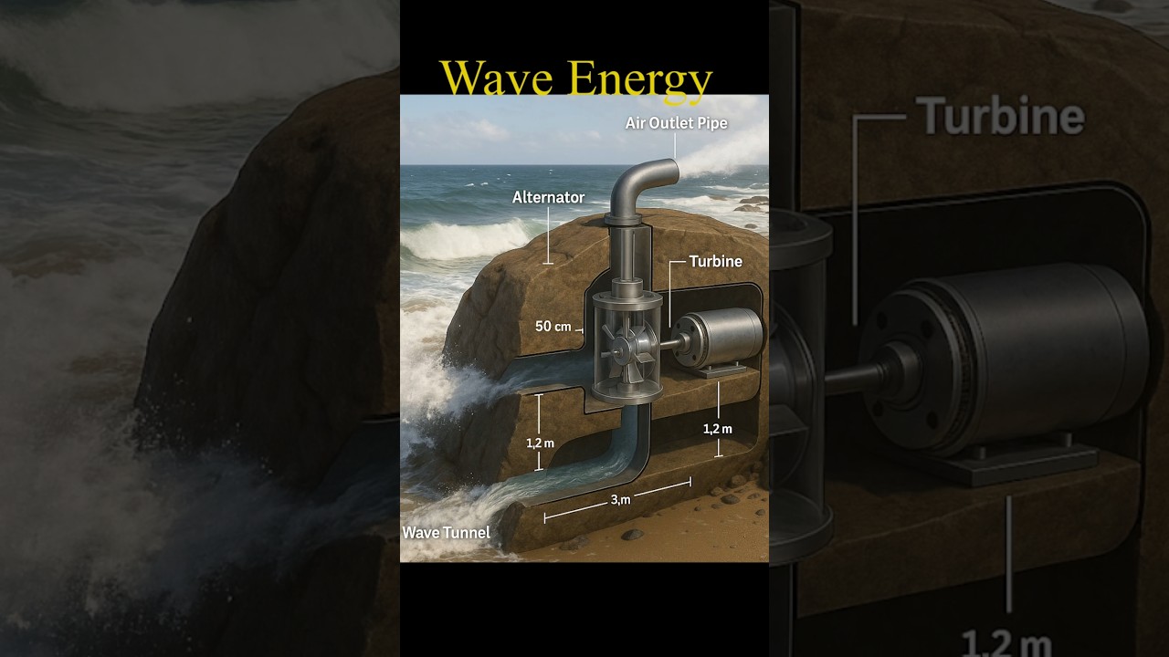 Wave Energy Generator in Coastal Rock