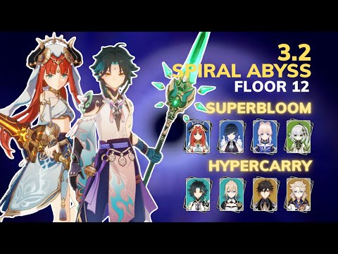 Nilou Bloom & Xiao Hypercarry | Floor 12 Spiral Abyss 3.2