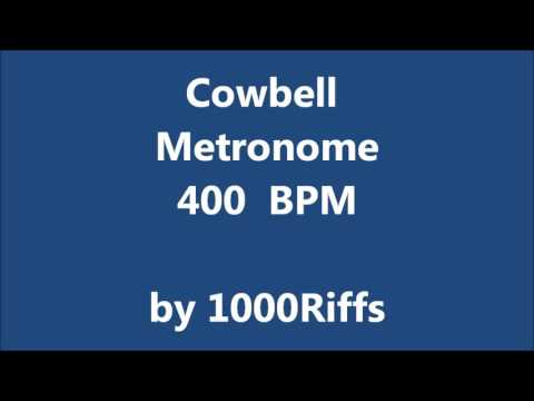 Cowbell Metronome 400 BPM - Beats Per Minute