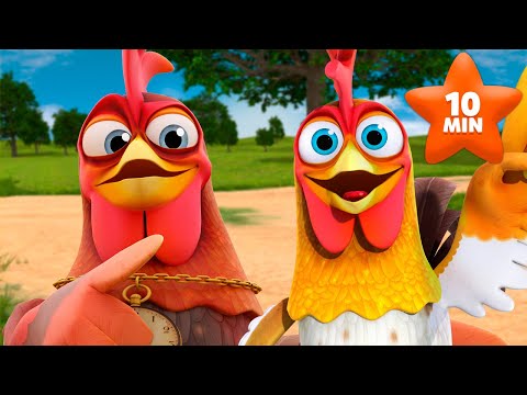 Les Meilleures Chansons Pour Enfants Avec Les Coqs de la Ferme de Zénon! | Le Royaume des Enfants