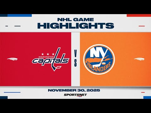 NHL Highlights | Capitals vs. Islanders - November 30, 2025