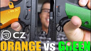 CZ 75 Tactical Sport Orange vs CZ TS2 Racing Green (Which CZ 75 9mm is FOR YOU)