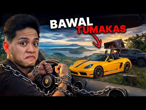 Makulong sa SPORTSCAR for 24 Hours - Unang Camping