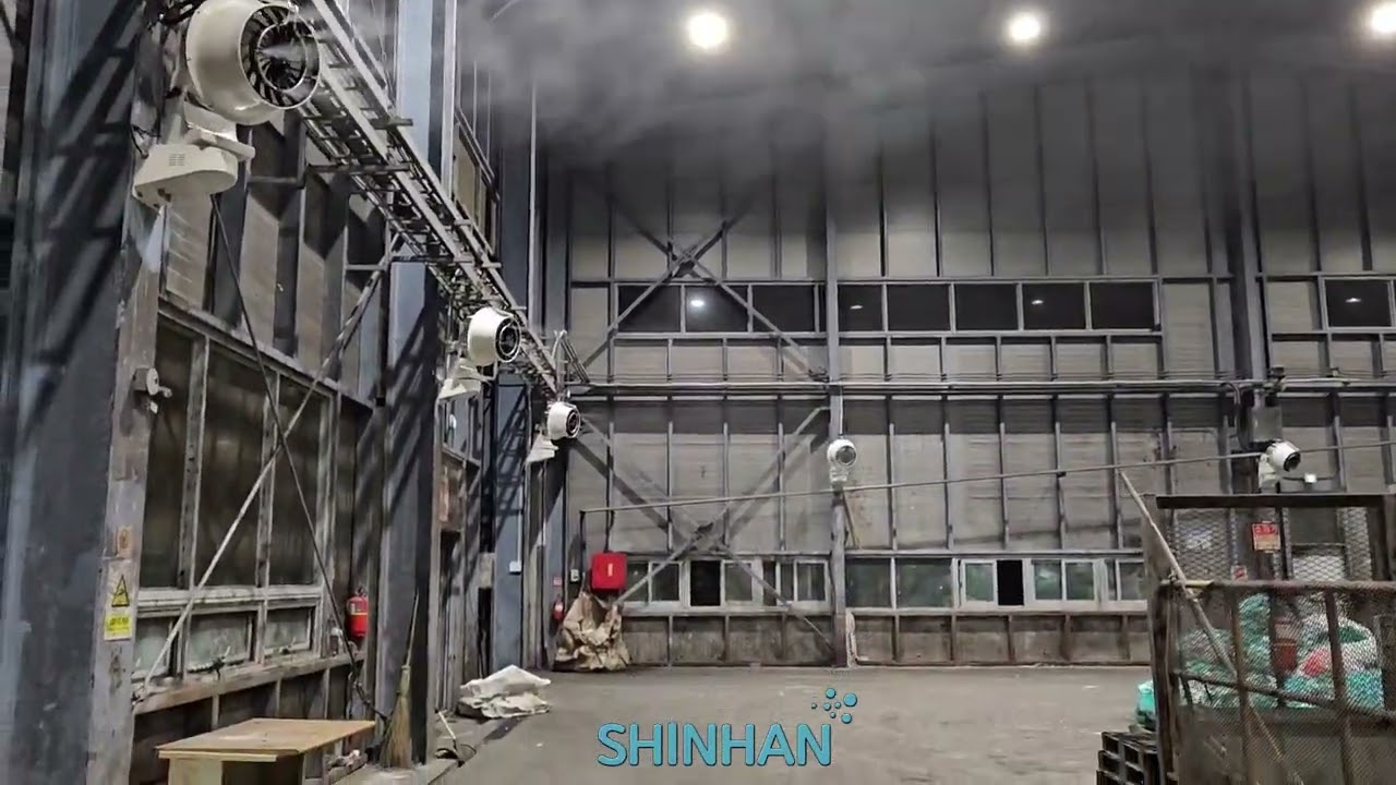 Recycling Sorting Facility Cooling Fog System