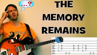 Metallica The Memory Remains Tab & Guitar Chords with Solo Guitar Lesson