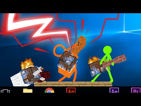 Animation vs. Minecraft - Note Block Battle | AvG Reacts!