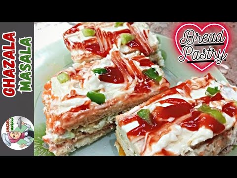 Chicken Bread Sandwich Cake | Bread Pastry Recipe