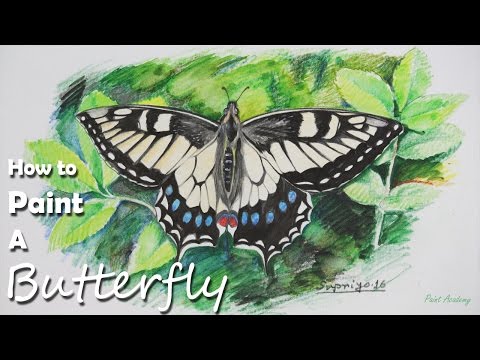 Mountains and Pine Tress Watercolor Pencil Landscape Drawing | steps to follow