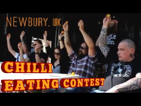 🌶 Chili Pepper Eating Contest from Newbury Chilli Festival in the UK