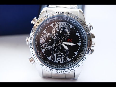 Wrist watch with a hidden camera