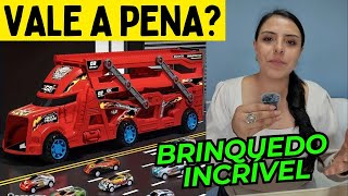 Brinquedo Incrível Caminhão de Bombeiros Retrátil e Dobrável com 8 Carrinhos – Achados da Temu!