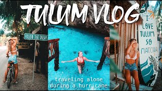 tulum vlog ~traveling alone to mexico during hurricane delta~