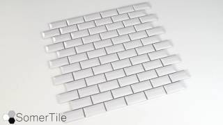 SomerTile  l  Metro Subway Beveled Glossy White