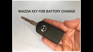 Mazda 2 3 4 5 6 Key Fob Battery Replacement