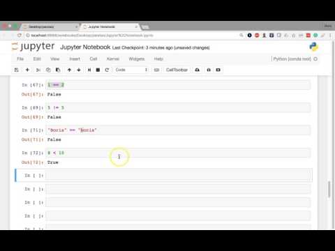 Data Analysis with Pandas and Python 01 19 Python Crash Course Part 4