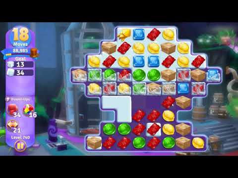 Wonka's World of Candy Level 740 NO BOOSTERS - A S GAMING ✔