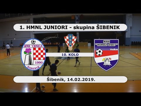 HMNL JUNIORI Šibenik: CRNICA - HEROJI 2007  2:5, 14.02.2019.