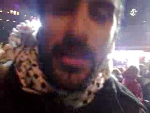 Mariam intervjuar Behrang Miri under invigningen av Musikhjälpen 2008