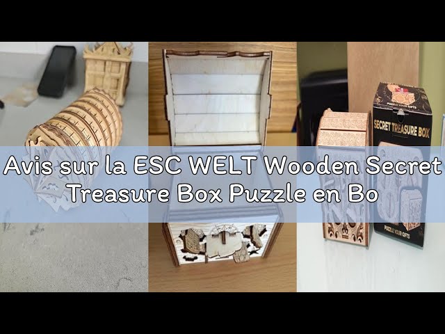 Vídeo relacionado con ESC WELT Wooden Secret Lock Box - Caja de Regalo Creativa para Dinero, vales, Tarjetas de Regalo - Juego de Cajas de Madera 3D - Juego de Rompecabezas de Regalo - Caja de Regalo para Adolescentes y