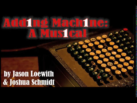 Adding Machine musical trailer moment with chorus moving like mechanical cogs