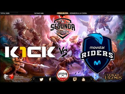 KICK vs MOVISTAR RIDERS - 2º DIVISION LVP - "FUN"CAST - LOL - Viciuslab