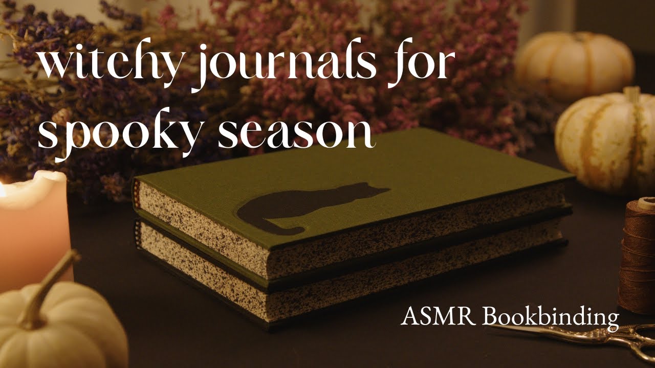 Nighttime bookbinding for restful sleep, a Halloween special ✦ ASMR