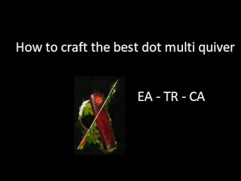 How To Craft The Best Quiver For CA, Toxic Rain or EA  and how to craft a MF helmet - PoE