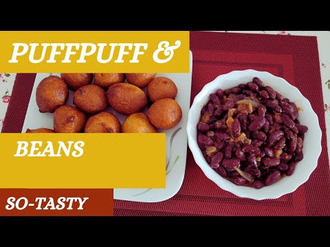 HOW TO MAKE CAMEROONIAN PUFFPUFF AND BEANS || SOLISHY SAKEM ||SO-TASTY