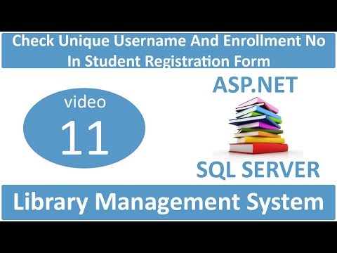 check unique enrollment no and username in student registration
