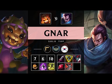 Gnar Top vs Yasuo - KR Challenger Patch 25.15
