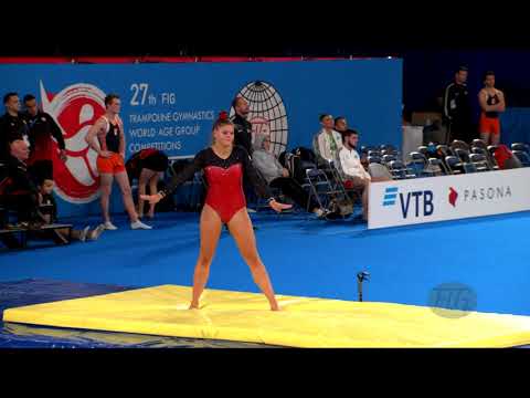 PEETERS Tachina (BEL) W - 2019 Trampoline Worlds, Tokyo (JPN) - Qualification Tumbling R2