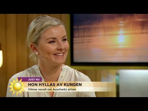 17-åriga Vilma prisas av kungen efter förintelsenovell - Nyhetsmorgon (TV4)