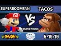 GOML 2019 SSB64 SuPeRbOoMfAn Mario Yoshi Vs Tacos DK Yoshi Smash 64 Tournament Grand Finals
