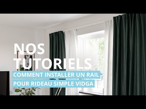 Musique pub IKEA Comment installer un rail pour rideau simple VIDGA  
 juillet 2021