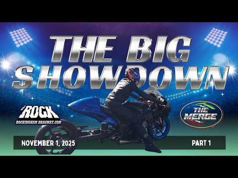 The Merge Big Showdown event at Rockingham Dragway on Nov. 1, 2025 (Part 1)