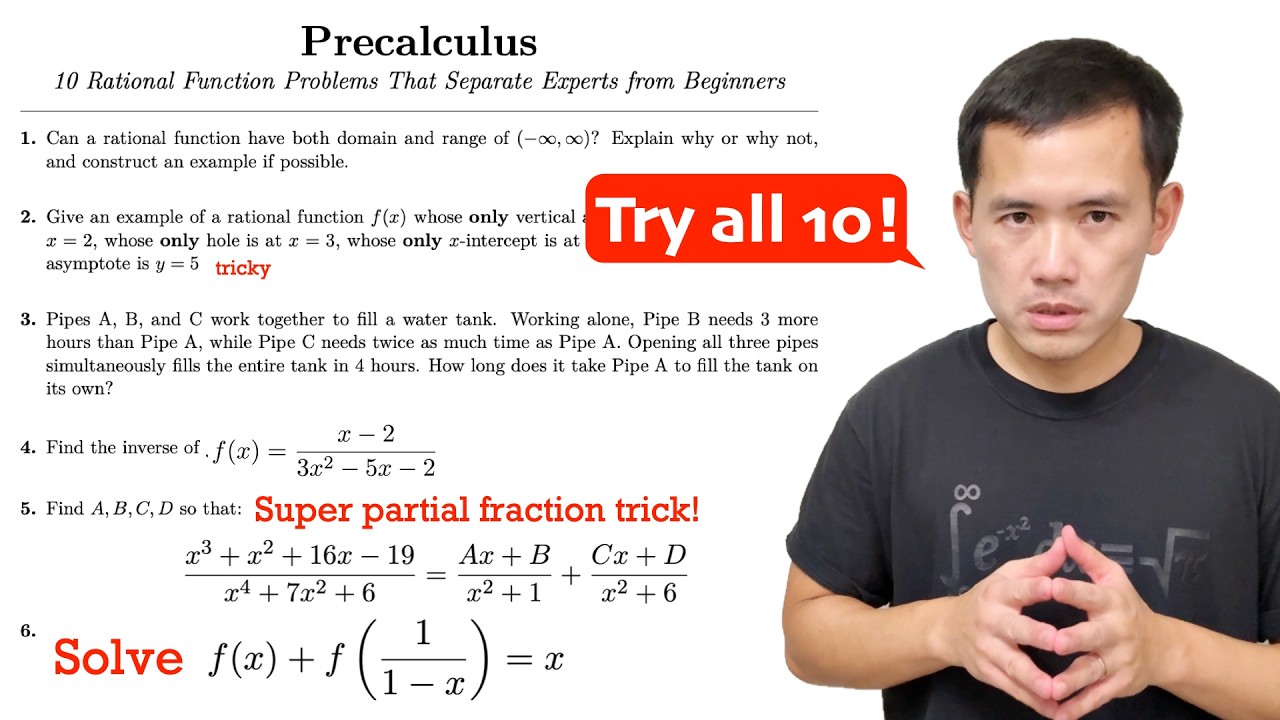 10 Rational Function Problems That Separate Experts from Beginners