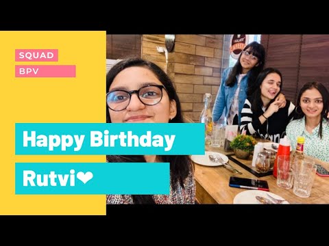 RUTVI'S BIRTHDAY VLOG| FOUR THE MOMENTS