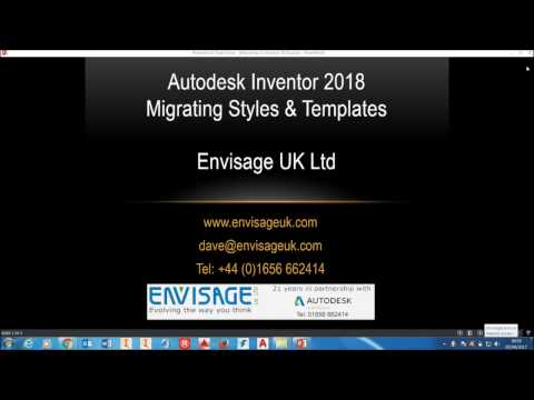 Autodesk Inventor 2018 install - Migrate Styles & Templates