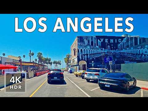 Venice (Los Angeles) – Iconic Coastal Neighborhood Drive [4K HDR]